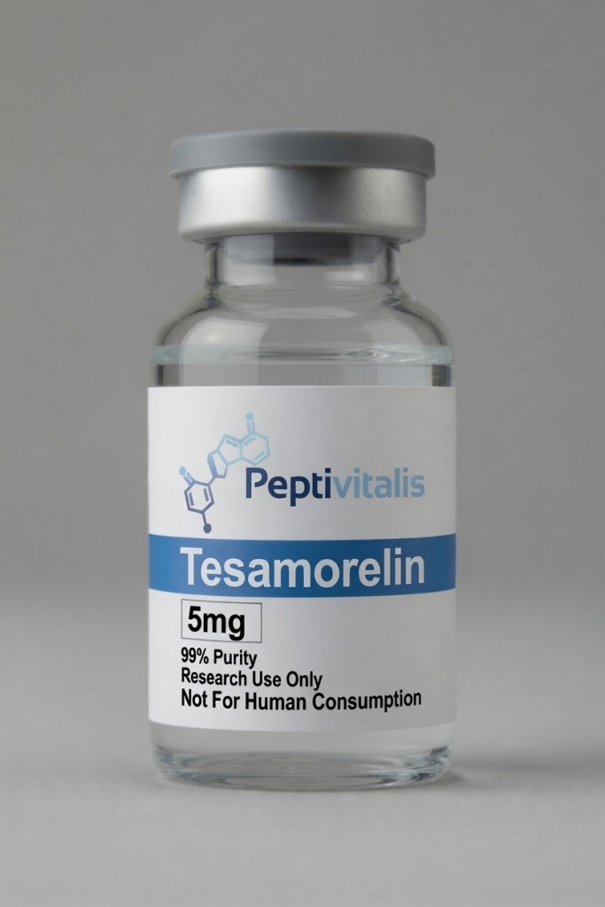Tesamorelin 5 mg vial — Peptivitalis research compound