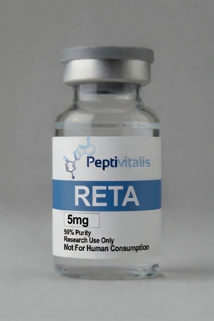 Retatrutide 5mg vial — Peptivitalis research compound