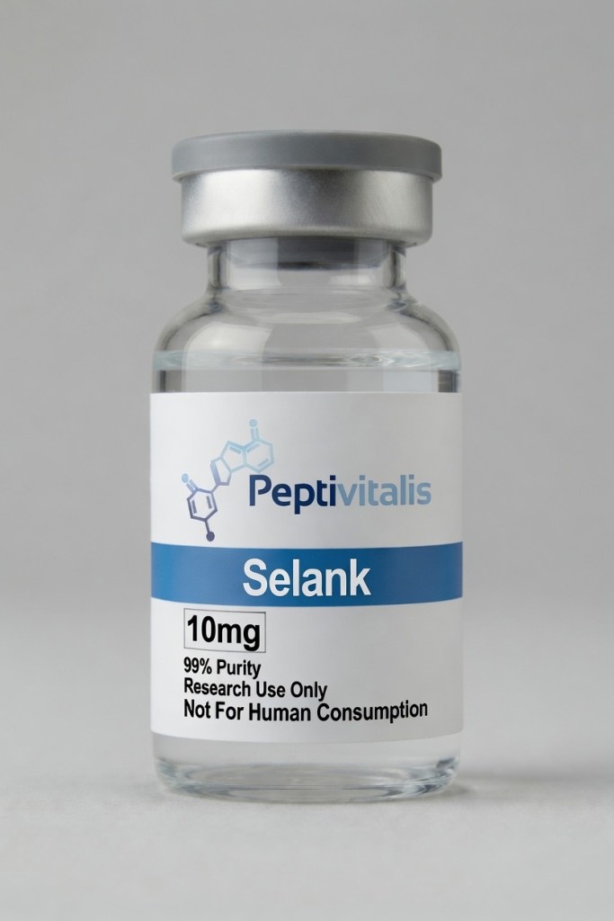 Selank 10 mg vial — Peptivitalis research compound